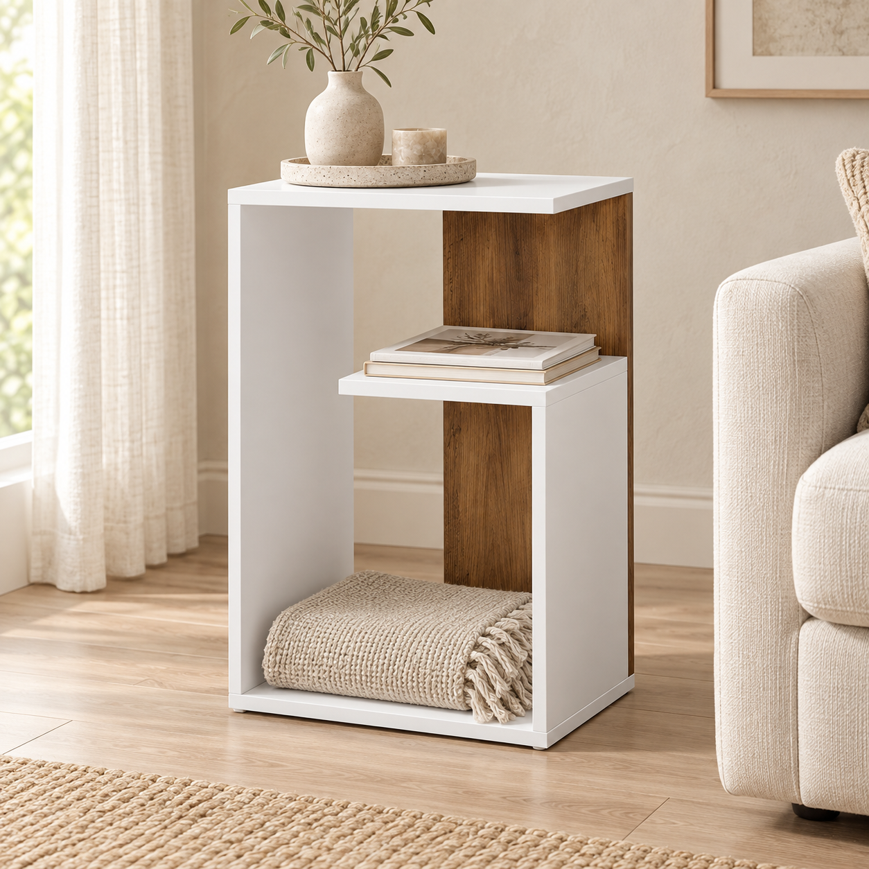 Table d’appoint forme G – vue 3