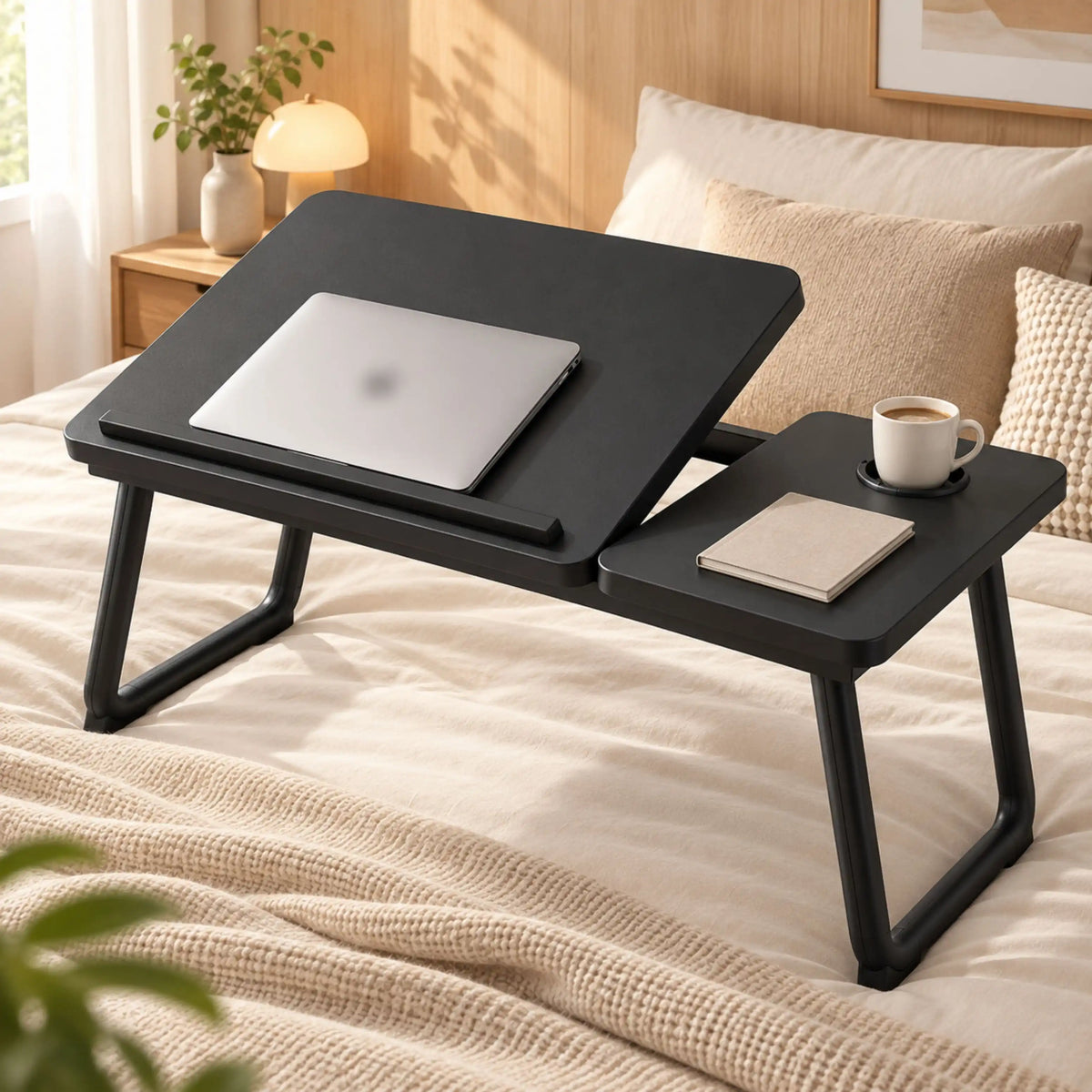 Table de Lit Inclinable pour Ordinateur – Noir