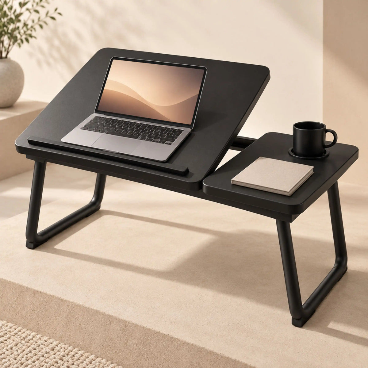 Table de Lit Inclinable pour Ordinateur – Noir