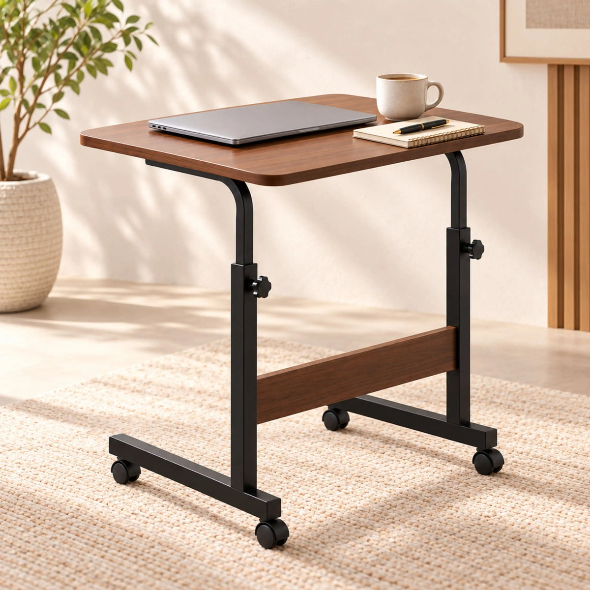 Table Multifonction Mobile 60x40 cm – Hauteur Réglable